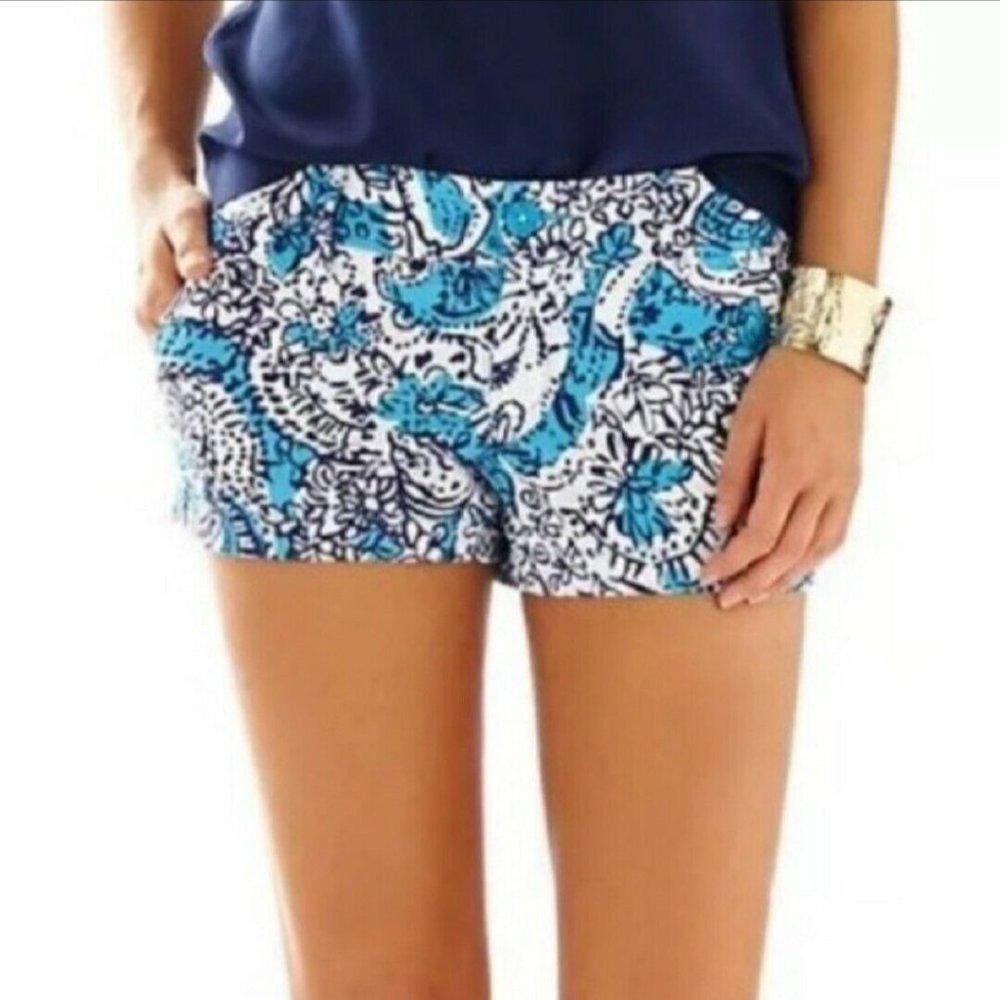 Lilly Pulitzer Walsh Shorts Hippy Hippy Shake 000